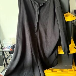 Old Navy Black Long Sleeve Fleece Romper